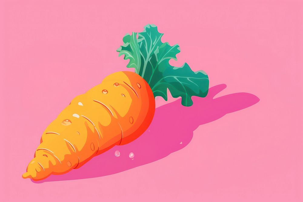 A carrot vegetable food freshness. AI generated Image by rawpixel.
