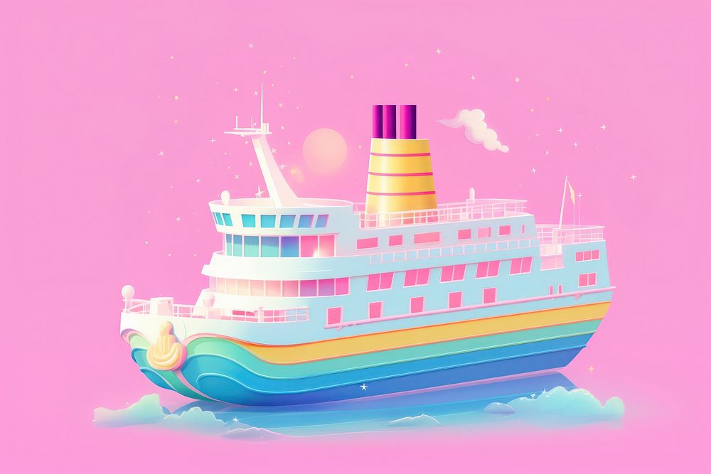 A ship vehicle boat transportation. AI generated Image by rawpixel.