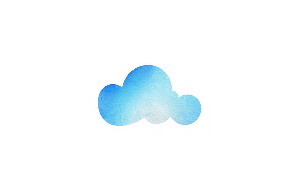 Cloud logo white background abstract. AI generated Image by rawpixel.