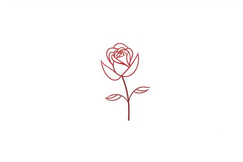 Bouquet of rose drawing flower sketch. AI generated Image by rawpixel.