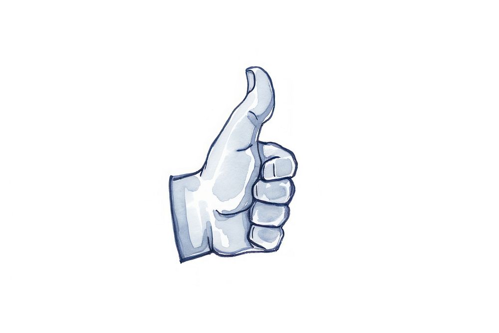 Hand thumbs up finger symbol logo. AI generated Image by rawpixel.