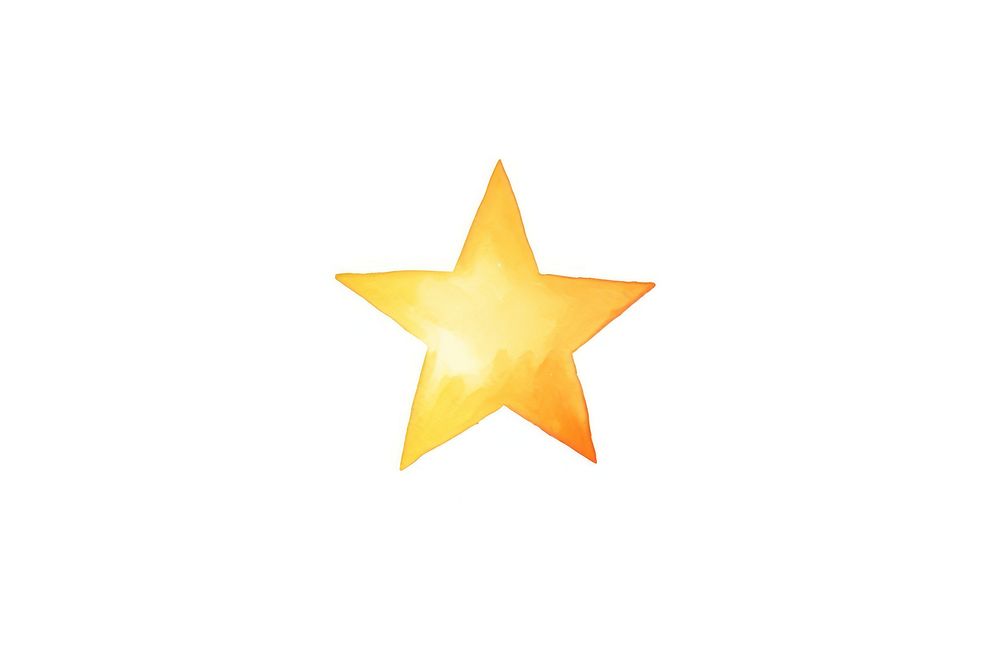 Star symbol white background illuminated. AI generated Image by rawpixel.