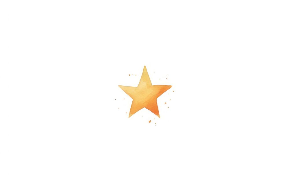 Star symbol logo white background. AI generated Image by rawpixel.