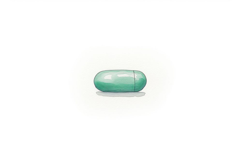 Pill gemstone jewelry white background. AI generated Image by rawpixel.