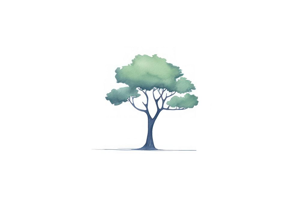 Tree outdoors drawing sketch. AI generated Image by rawpixel.