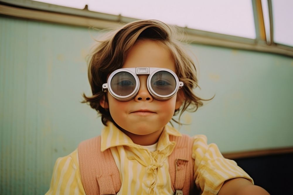 A cool kid photography sunglasses portrait. AI generated Image by rawpixel.