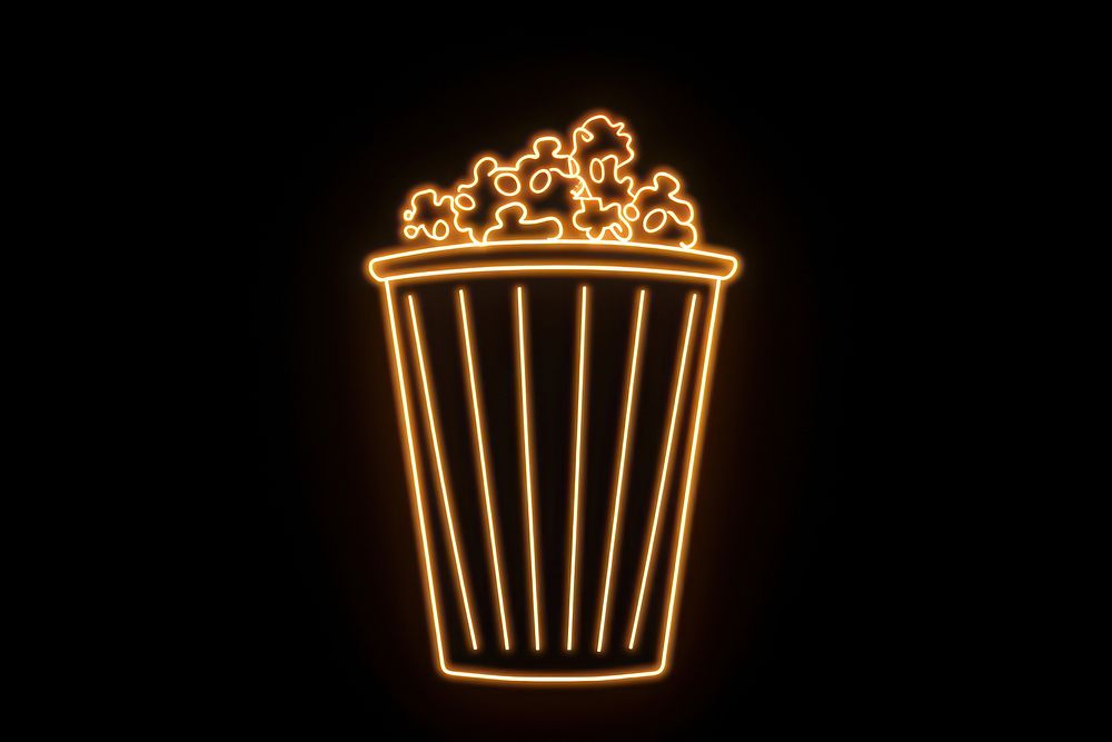 Popcorn light illuminated accessories. AI generated Image by rawpixel.