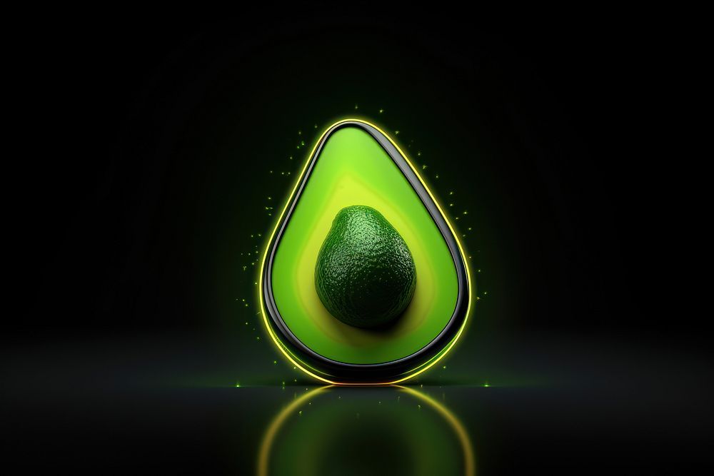 Avocado green darkness produce. AI generated Image by rawpixel.
