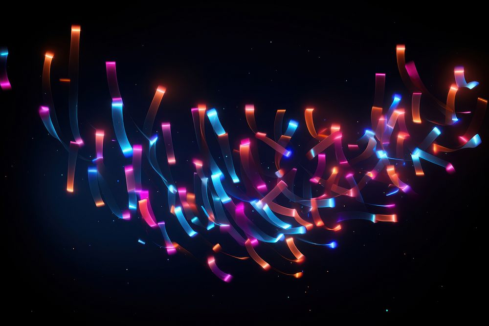 Confetti light fireworks lighting. AI generated Image by rawpixel.