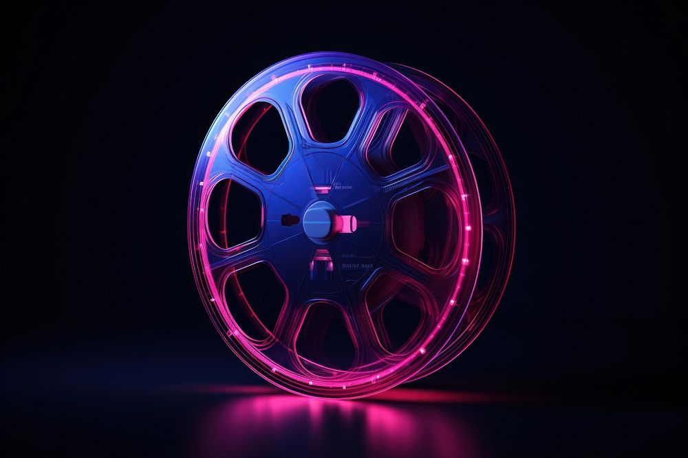 Movie film vehicle wheel spoke. AI generated Image by rawpixel.