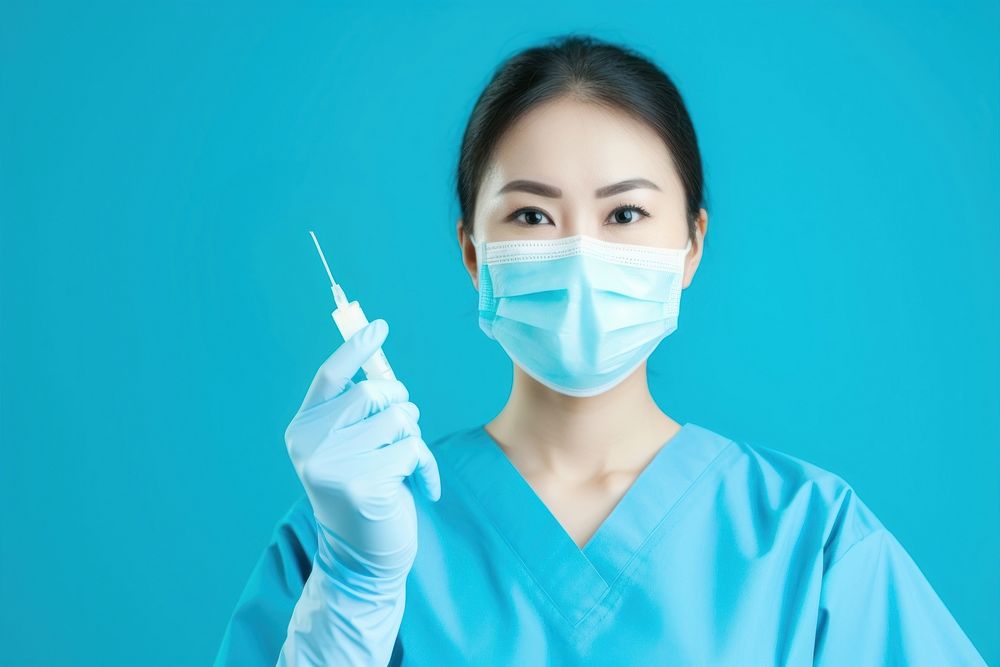 Syringe surgeon holding doctor. AI generated Image by rawpixel.