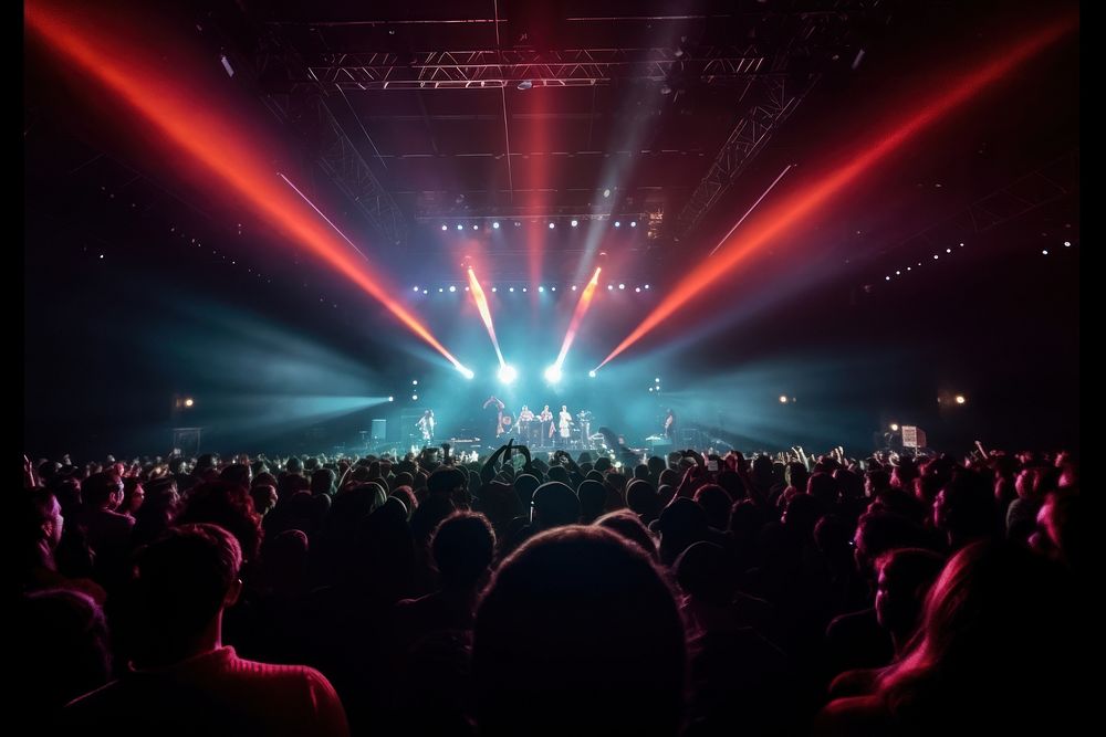 Concert nightlife audience light. AI generated Image by rawpixel.