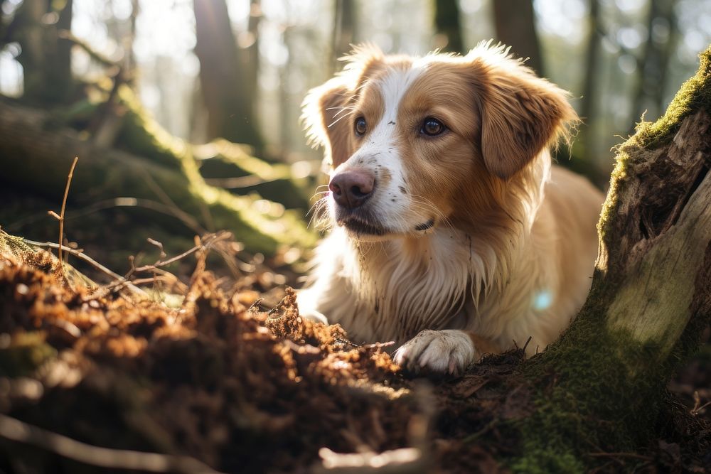 A dog outdoors animal mammal. AI generated Image by rawpixel.