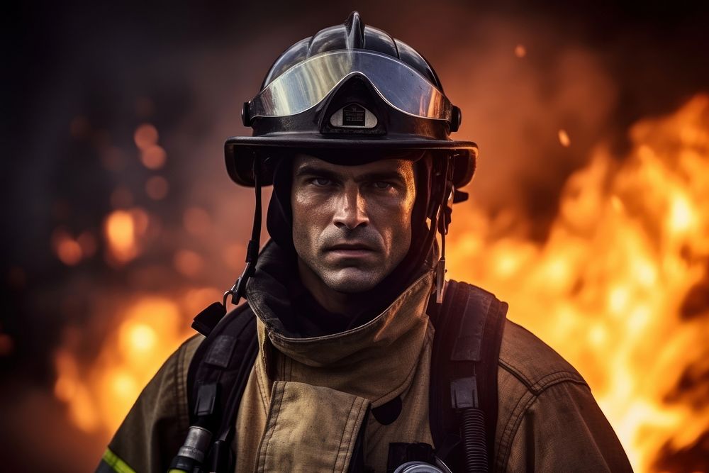 firefighter full uniform helmet adult | Free Photo - rawpixel