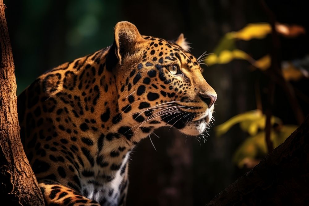 A leopard wildlife animal mammal. AI generated Image by rawpixel.