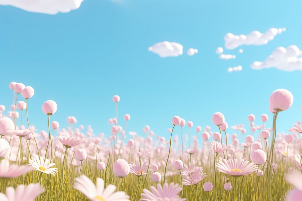 Fluffy grass backgrounds landscape outdoors. AI generated Image by rawpixel.