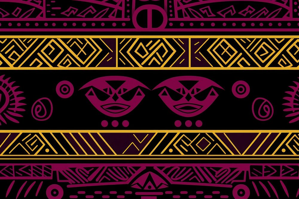 African tribal pattern backgrounds creativity scoreboard. AI generated Image by rawpixel.
