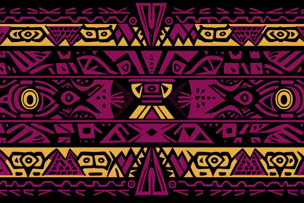 African tribal pattern art backgrounds creativity. AI generated Image by rawpixel.