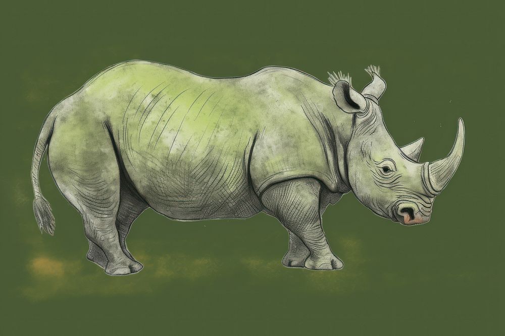 Wildlife animal mammal sketch. AI generated Image by rawpixel.