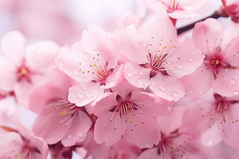 Cherry blossom backgrounds flower petal. AI generated Image by rawpixel.