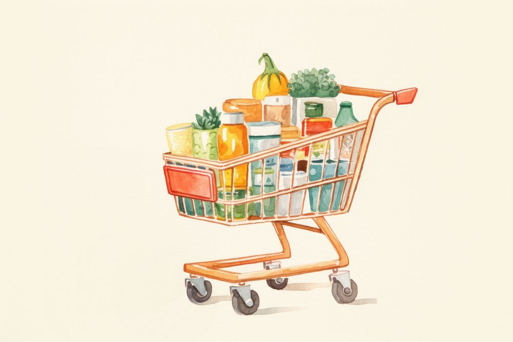 Supermarket consumerism container variation. AI generated Image by rawpixel.