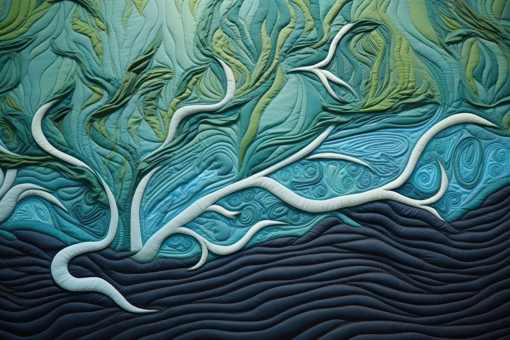Water surface pattern nature art. AI generated Image by rawpixel.
