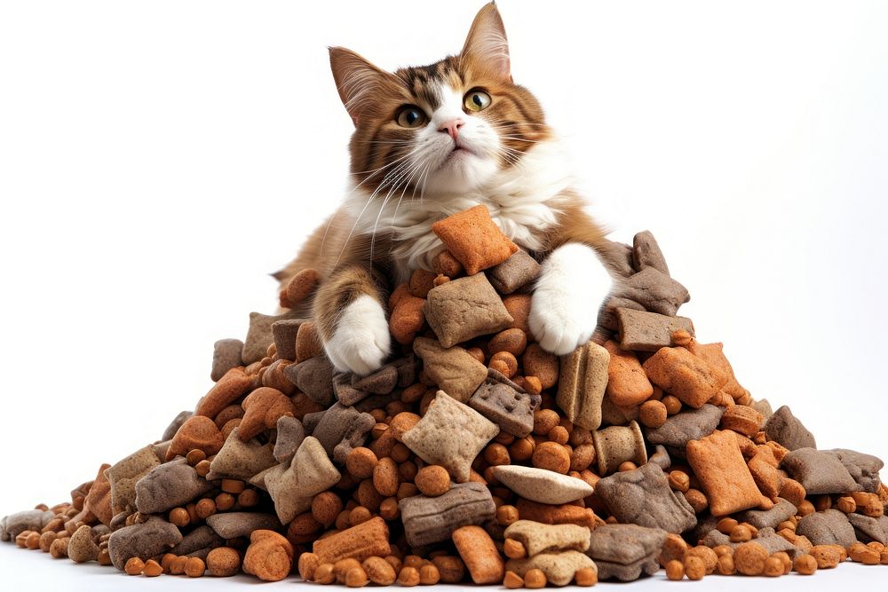 Cat food animal mammal kitten. AI generated Image by rawpixel.