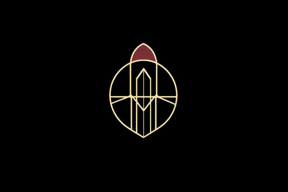 1920s lipstick logo astronomy symbol. AI generated Image by rawpixel.