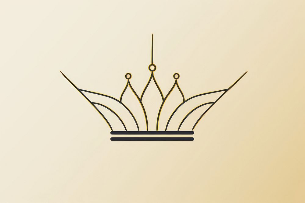 Crown luxury tiara line. AI generated Image by rawpixel.