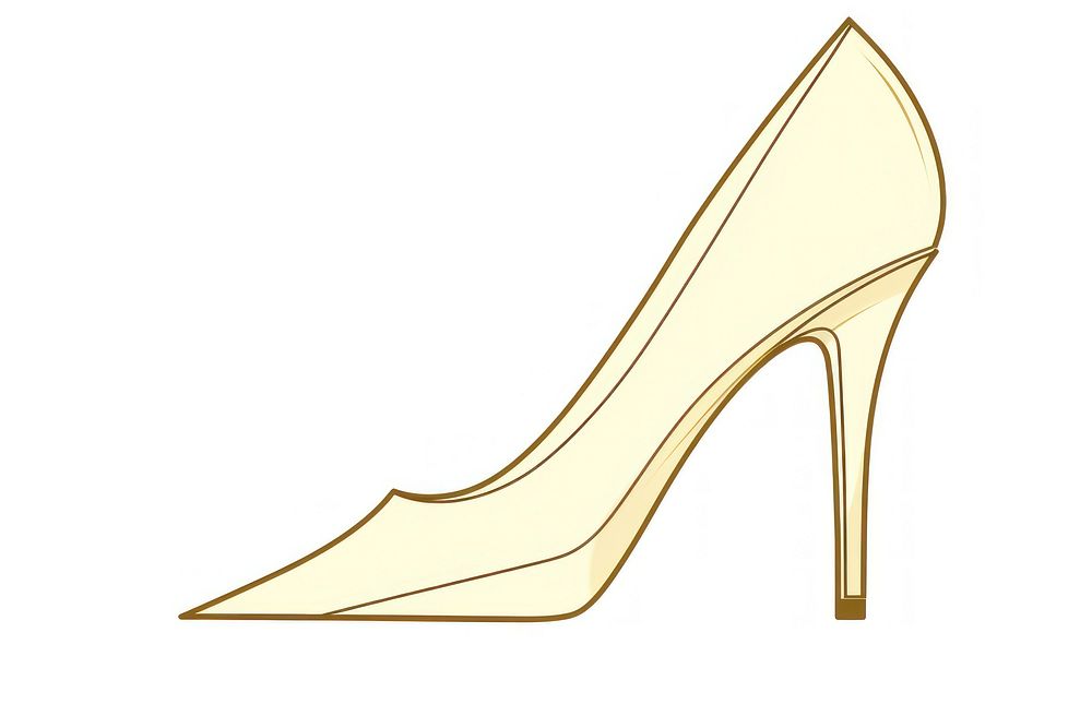 High heel shoe footwear line elegance. AI generated Image by rawpixel.