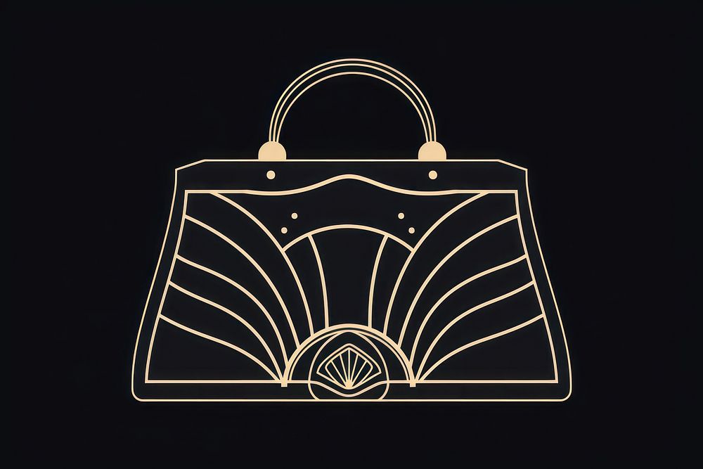 Luxury handbag purse gold logo. AI generated Image by rawpixel.