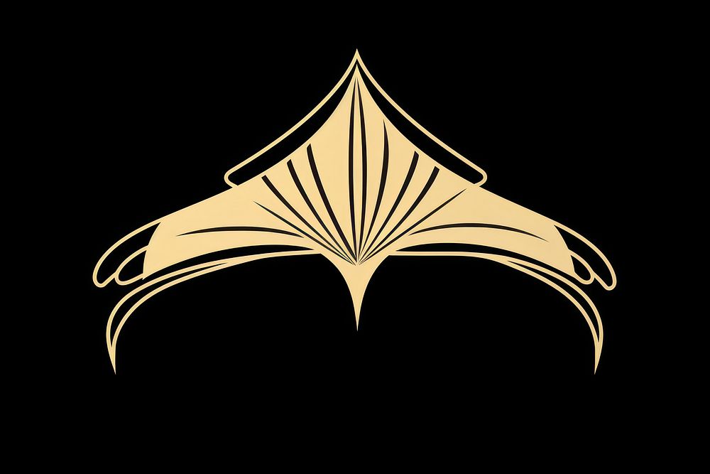 Princess tirra logo symbol yellow. AI generated Image by rawpixel.
