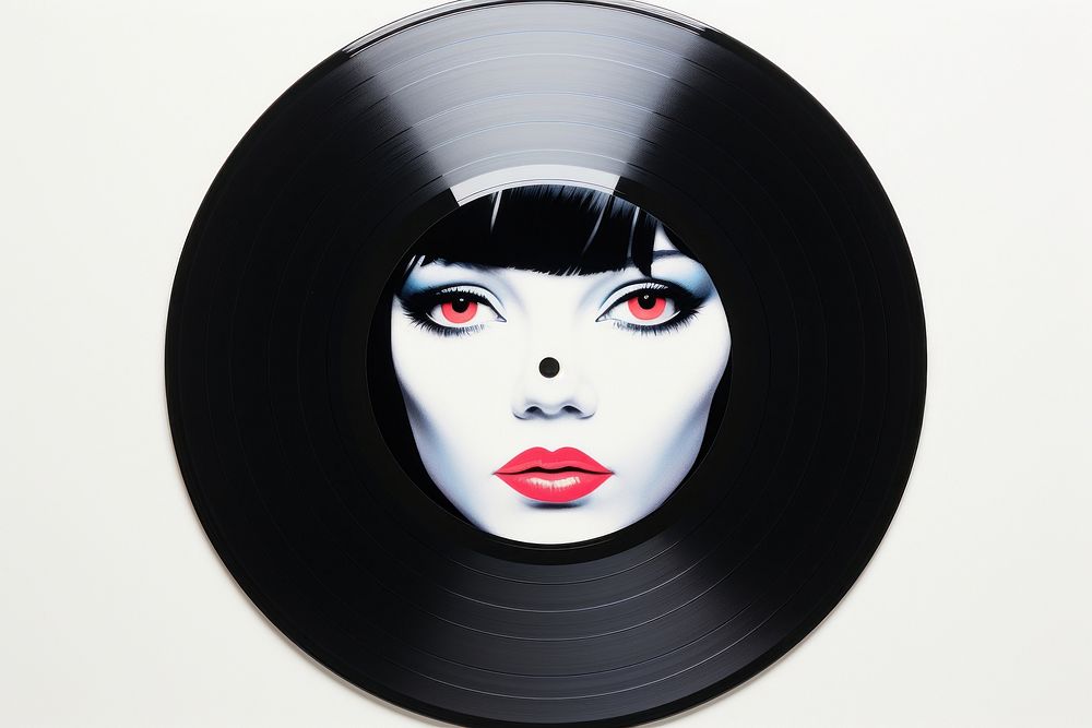 Black record portrait adult photography. AI generated Image by rawpixel.