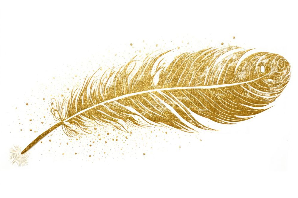 Feather pen white background invertebrate lightweight. AI generated Image by rawpixel.