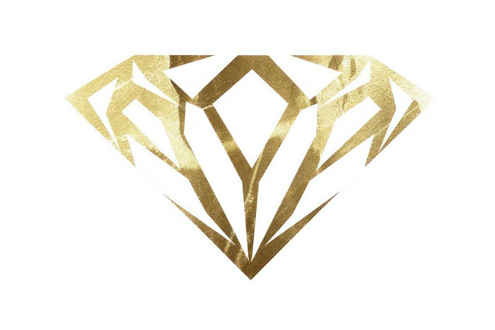 Diamond jewelry gold white background. AI generated Image by rawpixel.