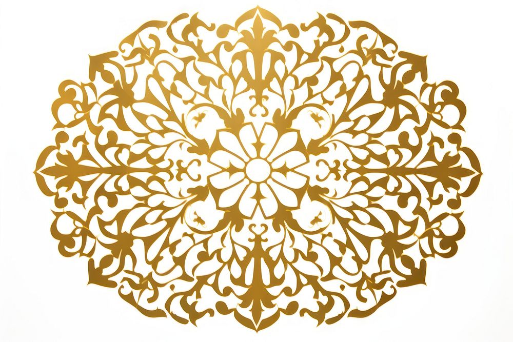 Islamic pattern ornament backgrounds stencil gold. AI generated Image by rawpixel.