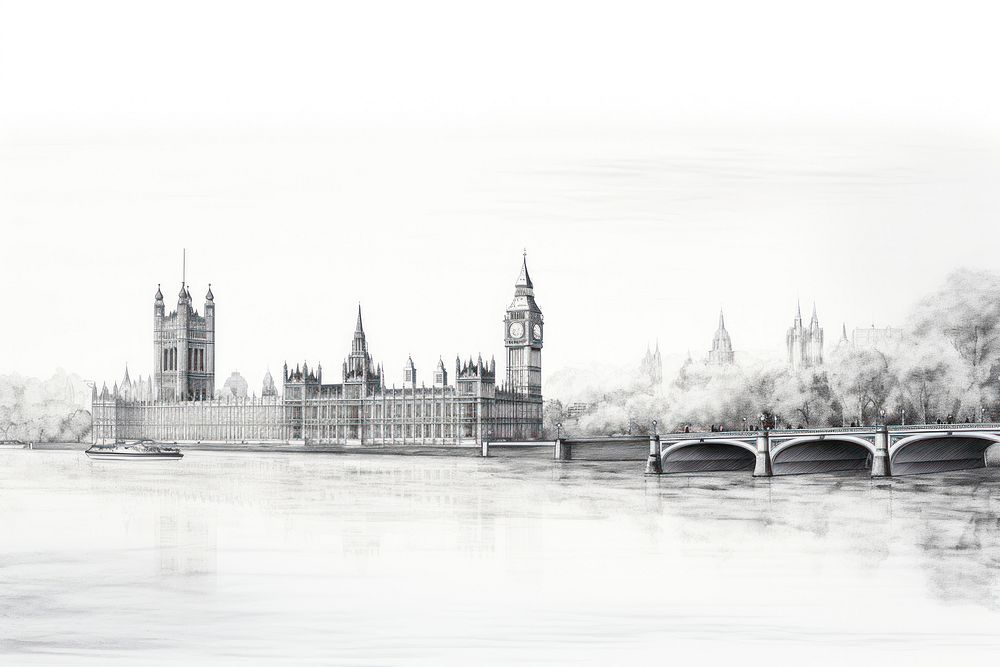 Big ben architecture building landmark. AI generated Image by rawpixel.