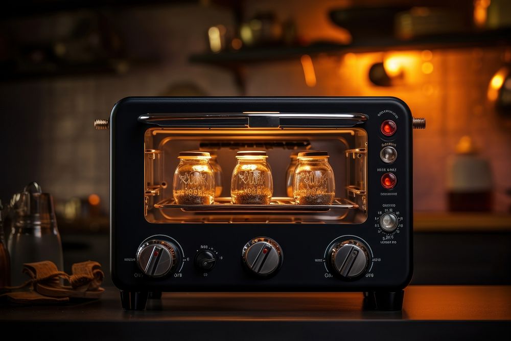 Electric toaster oven appliance kitchen technology. AI generated Image by rawpixel.