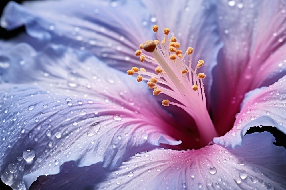 Hibicus flower hibiscus blossom pollen. AI generated Image by rawpixel.