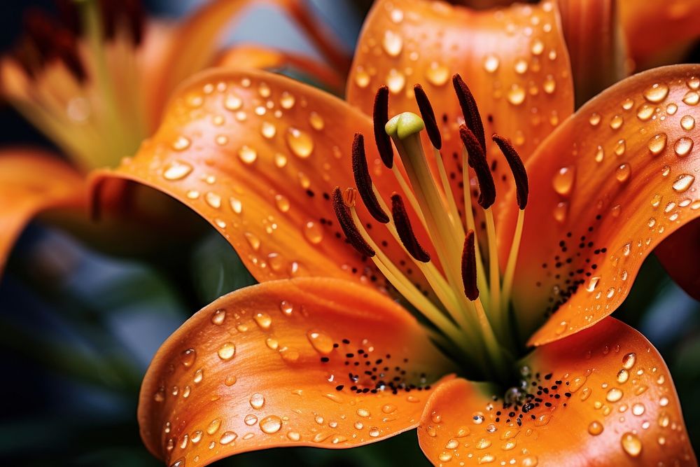 Lily flower petal plant. AI generated Image by rawpixel.