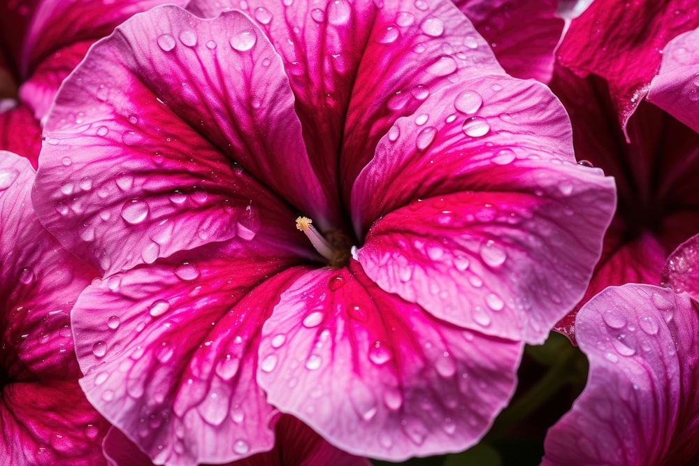 Petunia blossom flower purple. AI generated Image by rawpixel.