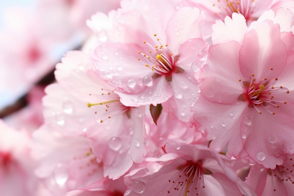 Sakura blossom flower petal. AI generated Image by rawpixel.