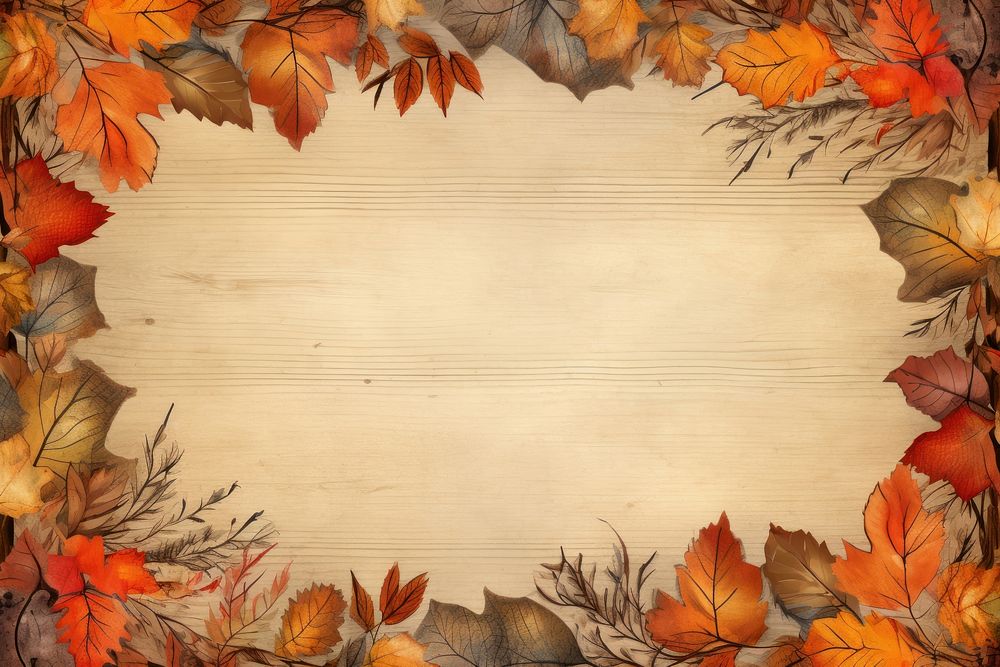 Fall leaves backgrounds plant leaf. AI generated Image by rawpixel.
