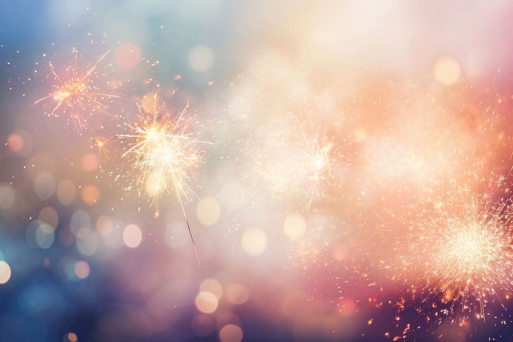 Fireworks pattern bokeh effect background backgrounds outdoors nature. AI generated Image by rawpixel.