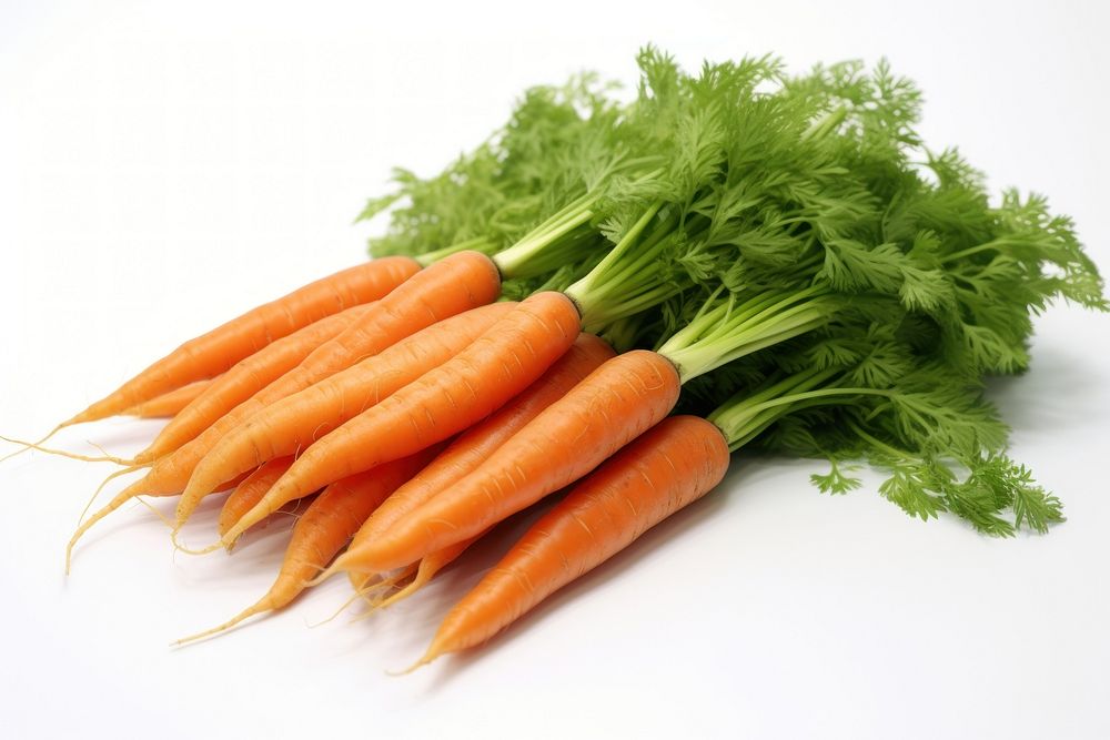 Fresh harvested carrots vegetable plant green. AI generated Image by rawpixel.
