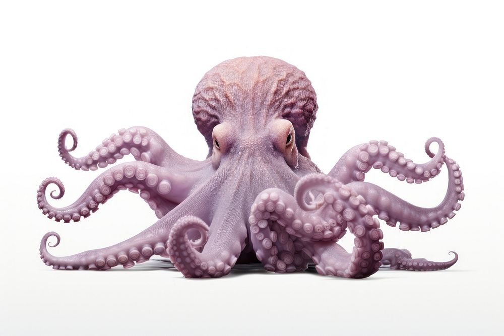 Octopus swimming wildlife animal invertebrate. AI generated Image by rawpixel.