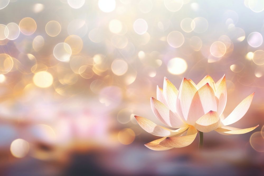 Lotus pattern bokeh effect background backgrounds outdoors nature. AI generated Image by rawpixel.