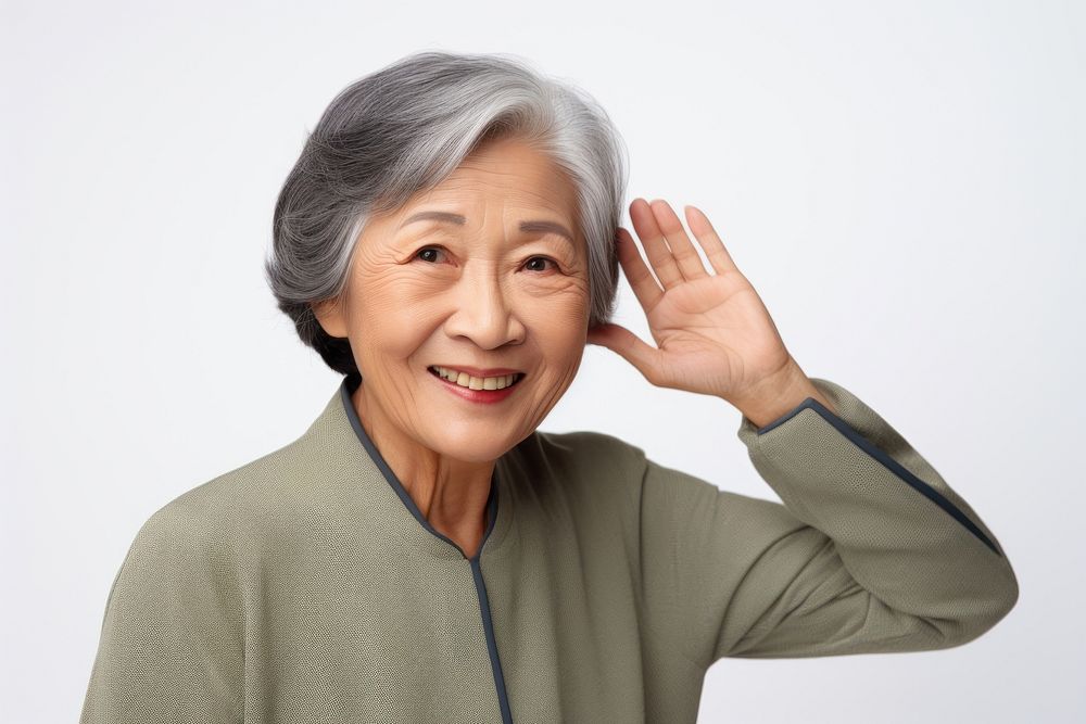 Mature asian woman portrait adult smile. AI generated Image by rawpixel.