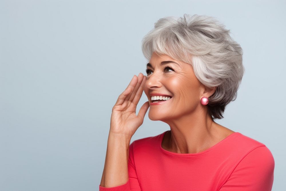 Mature hispanic woman portrait laughing adult. AI generated Image by rawpixel.