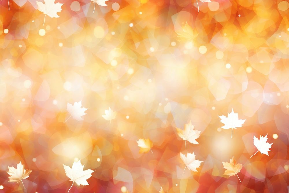 Maple leaf pattern bokeh effect background backgrounds sunlight outdoors. AI generated Image by rawpixel.